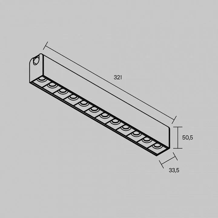 Накладной светильник Maytoni Technical Точки TR237-1-12W3K-B
