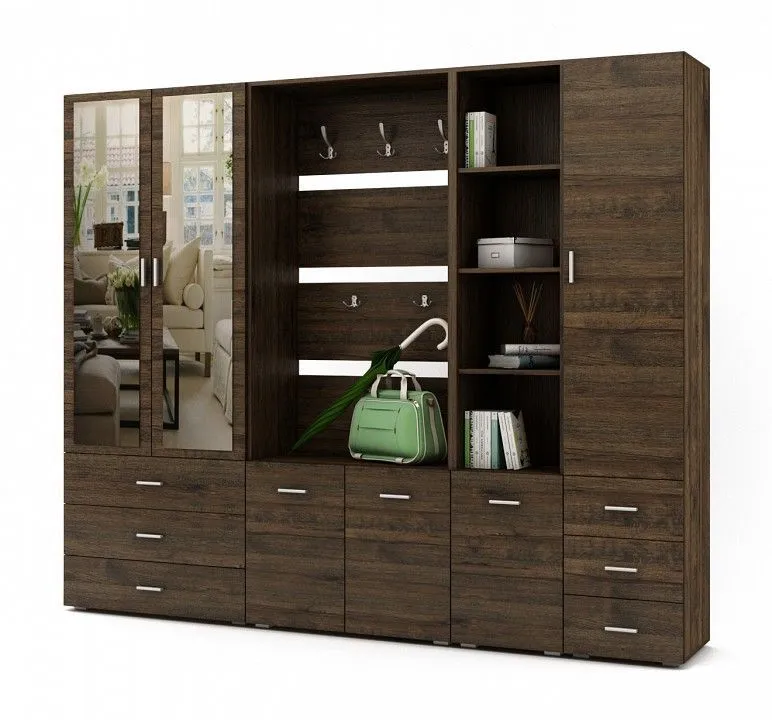 Стенка для прихожей ВМФ Мартин-4 ПРМ-4-ДАТ Стенка для прихожей ВМФ Мартин-4 ПРМ-4-ДАТ