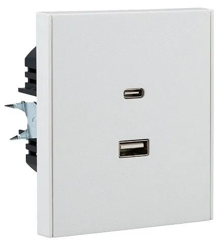Розетка 2хUSB type A и C без рамки Kranz STRONG KR-78-0734-4