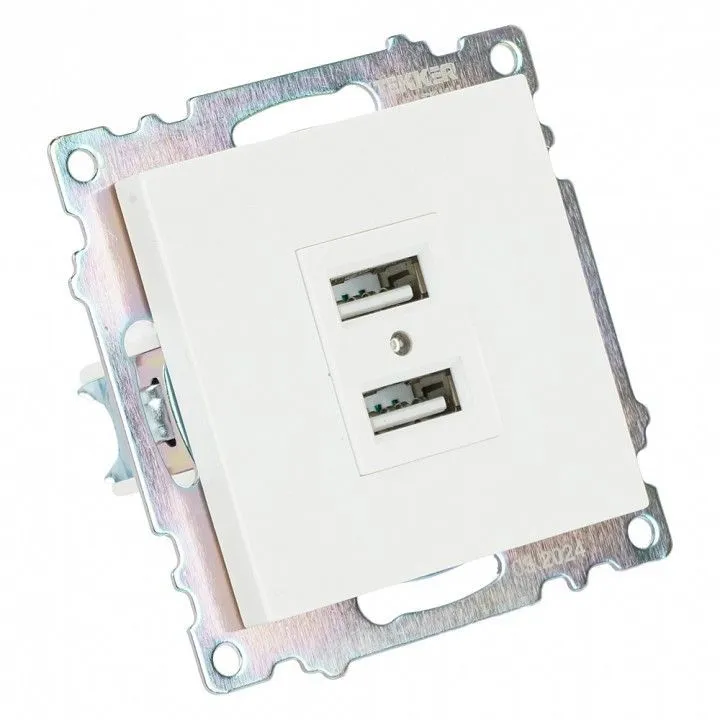 Розетка USB type A без рамки Stekker Катрин 39686