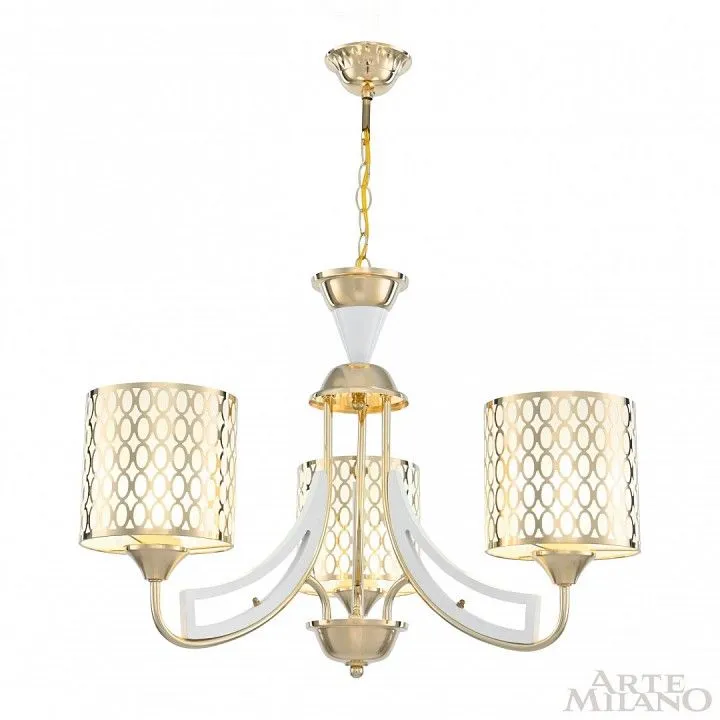 Подвесная люстра Arte Milano Florentia-3387 303387/3 Wh/Gd