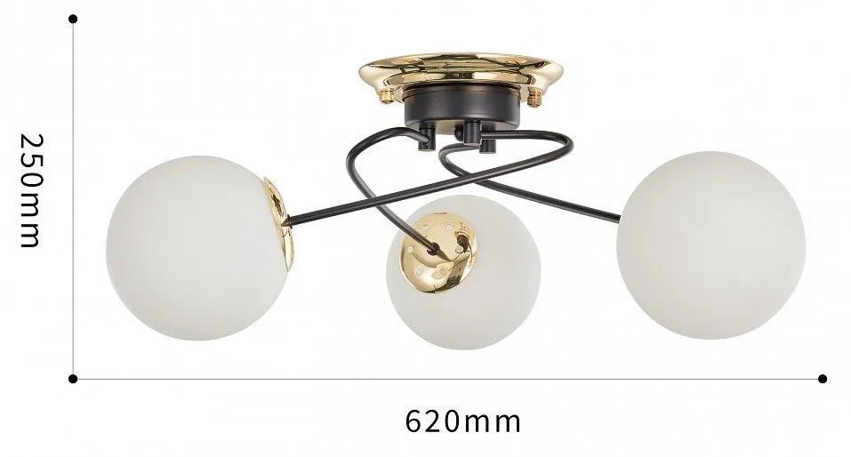Потолочная люстра Arte Milano Neapolis-76408 276408/3 BK/GD