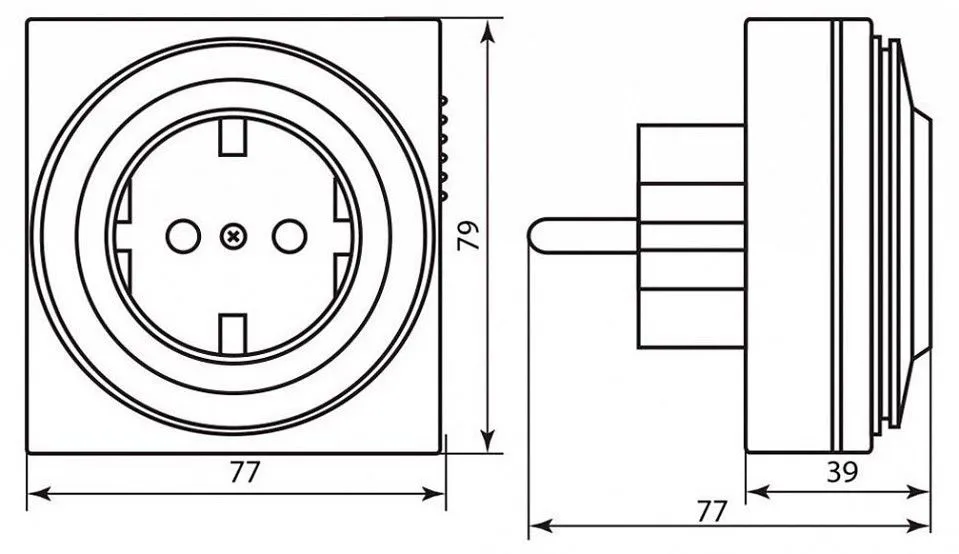 Розетка с таймером Feron TM32 23203