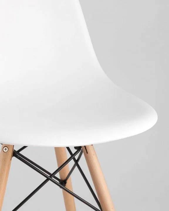 Набор из 4 стульев Stool Group Eames 8056PP WHITE X4, УТ000004728 Набор из 4 стульев Stool Group Eames 8056PP WHITE X4, УТ000004728