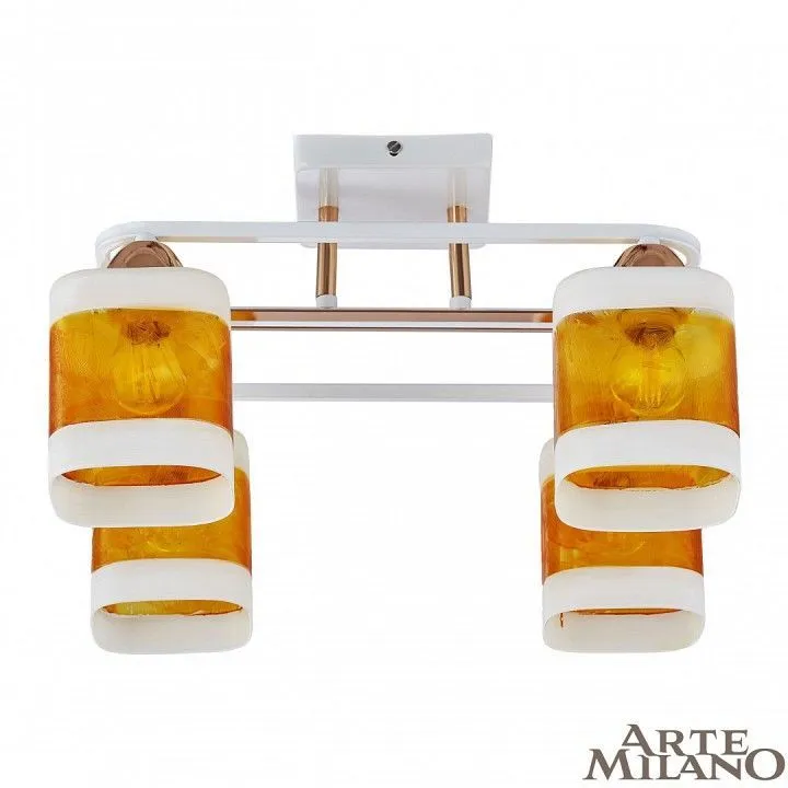 Потолочная люстра Arte Milano AMALFI-322008 322008/4 WH+FG