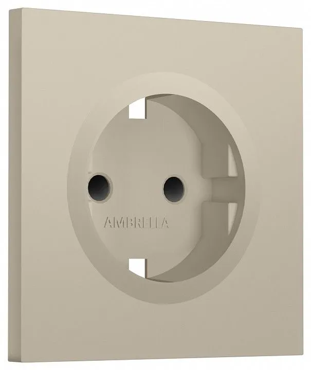 Накладка для розетки с заземлением и со шторками Ambrella Volt SIGMA SP3470