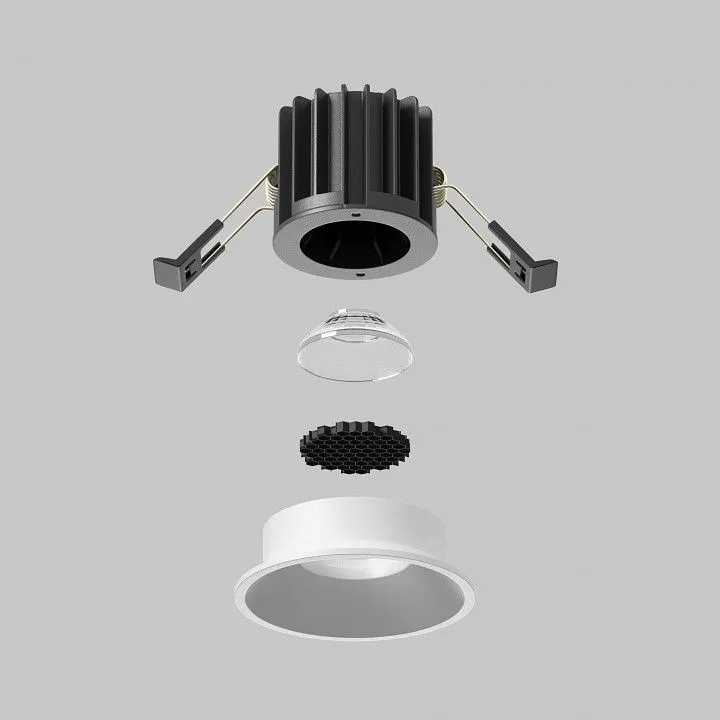 Встраиваемый светильник Maytoni Technical Раунд DL058-7W2.7K-W