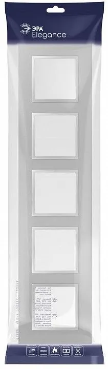 Рамка на 5 постов Эра Эра Elegance 14-5015-03