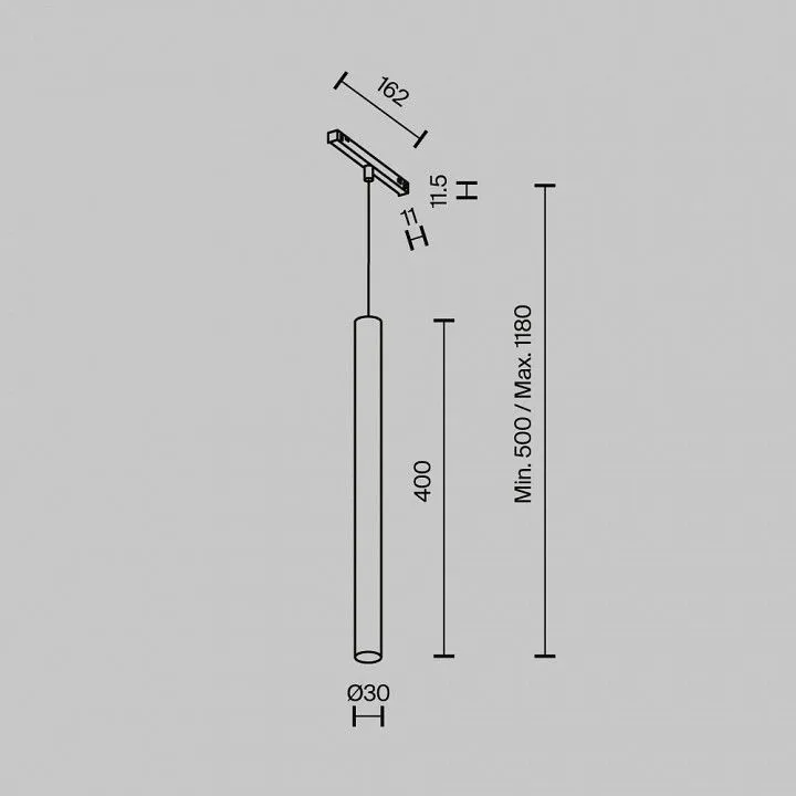 Подвесной светильник Maytoni Technical Фокус TR245-7W3K-B