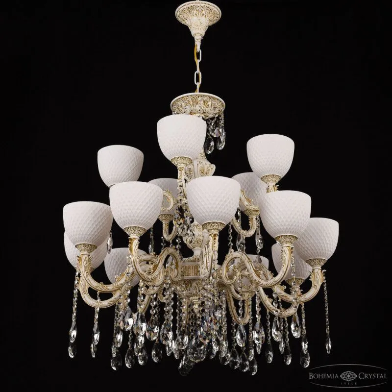 Подвесная люстра Bohemia Ivele Crystal AL7901 AL79101/10+5/250/2D A WMG P1 U Wave
