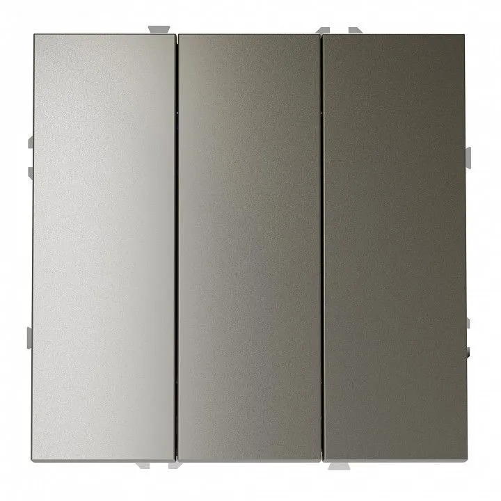 Выключатель трехклавишный без рамки Voltum S70 VLS030104