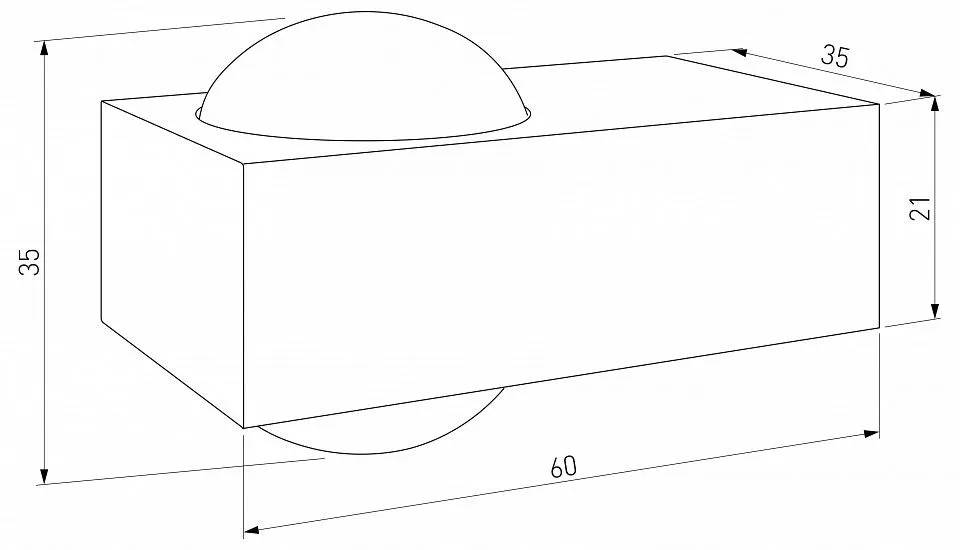 Накладной светильник Elektrostandard Lenses 35191/W черный