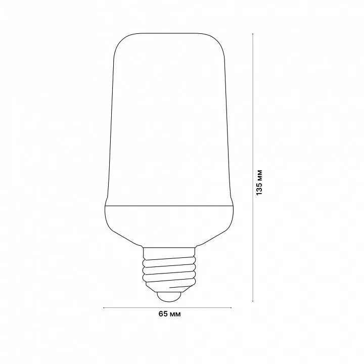 Лампа светодиодная Uniel Flame E27 6Вт K UL-00003360