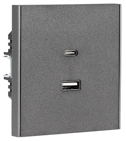 Розетка 2хUSB type A и C без рамки Kranz STRONG KR-78-0734-6
