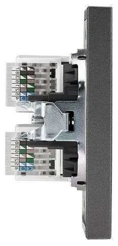 Розетка двойная Ethernet RJ-45 без рамки Kranz STRONG KR-78-0725-6