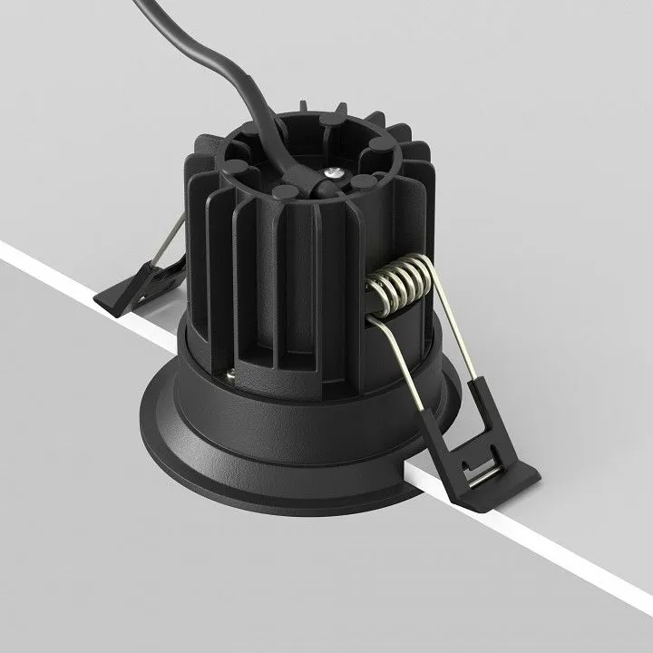 Встраиваемый светильник Maytoni Technical Раунд DL058-7W2.7K-B