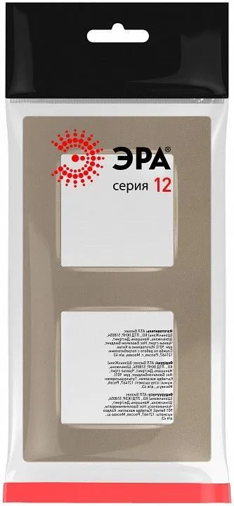 Рамка на 2 поста Эра Эра 12 12-5202-04