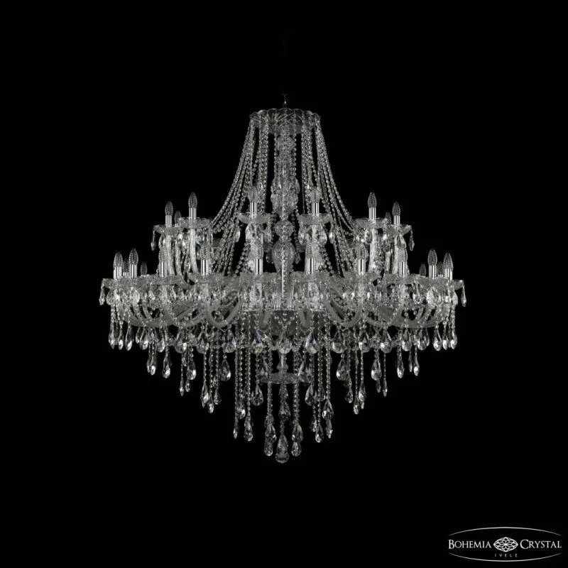 Подвесная люстра Bohemia Ivele Crystal 1415 1415/24+12/530 Ni