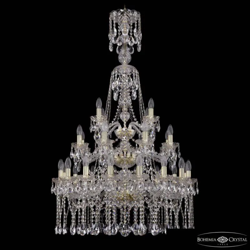 Подвесная люстра Bohemia Ivele Crystal 1413 1413/16+8+4/300/XL-134/3d G