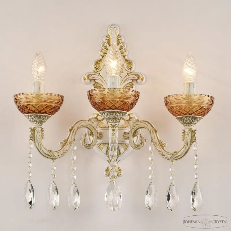 Бра Bohemia Ivele Crystal AL7901 AL7901B15/3/175 A WMG P Amber/M-1F
