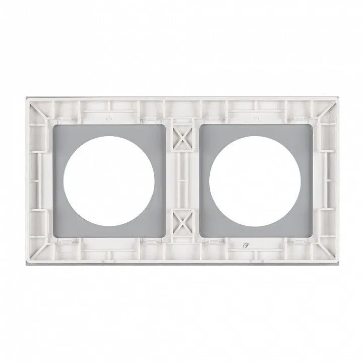 Рамка на 2 поста Arlight GLARE 043835