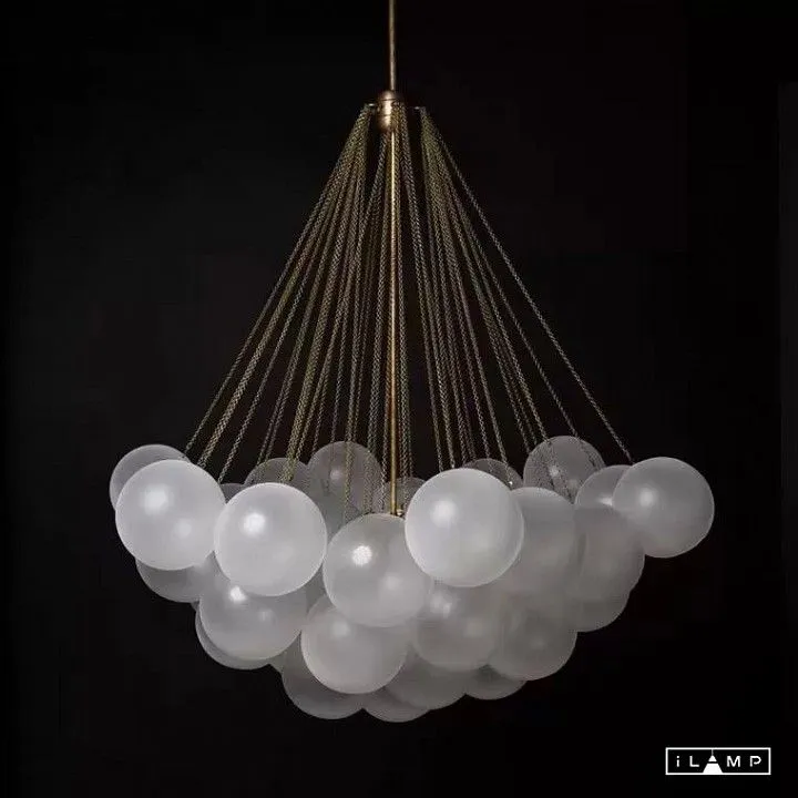 Люстра на штанге iLamp Globe 10099P/3-D800 GL-WH