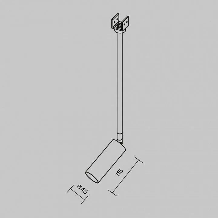 Светильник на штанге Maytoni Outdoor Фокус O-TR01-2-P-8WB3K