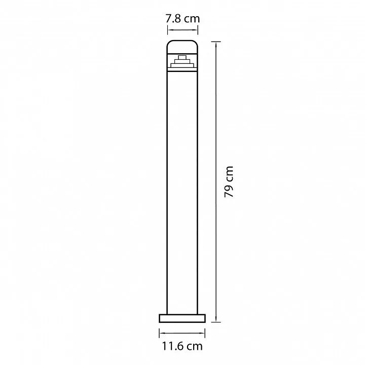 Наземный низкий светильник Lightstar Raggio 376707