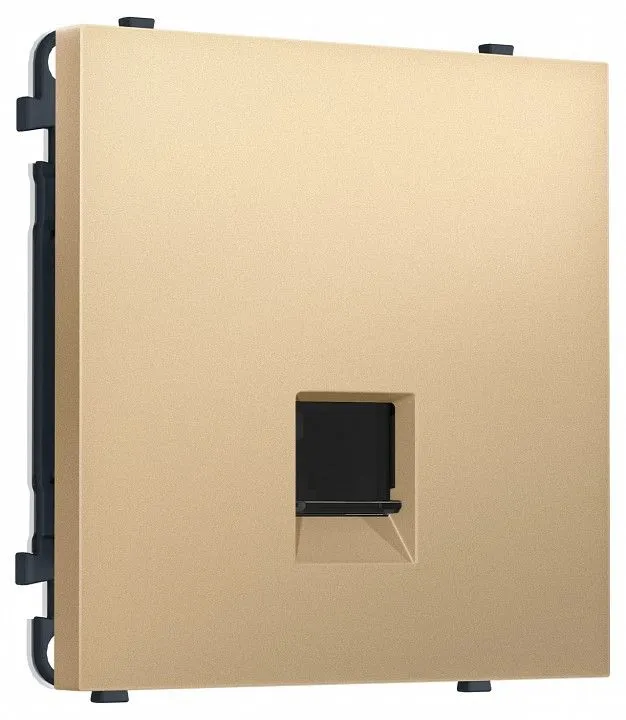 Розетка Ethernet RJ-45 и со шторками, без рамки Ambrella Volt MS MS892010