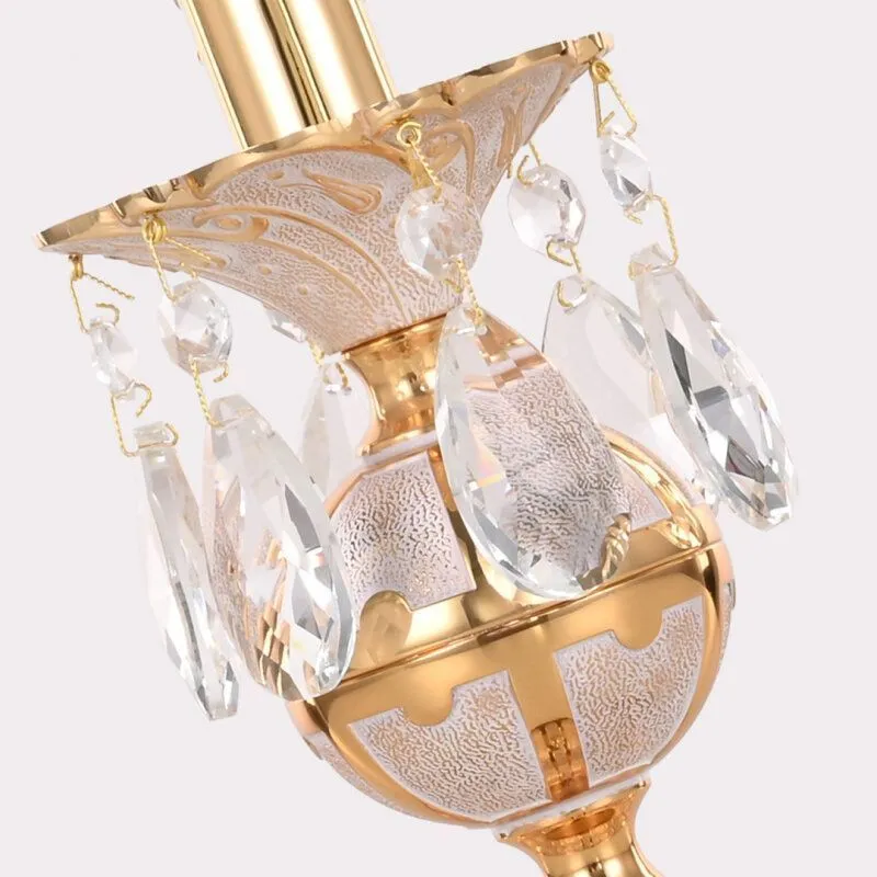 Настольная лампа декоративная Bohemia Ivele Crystal AL77 AL77500L/1-23 GW