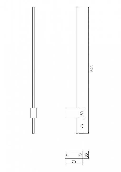 Бра Maytoni Technical Парс C070WL-L6GB3K