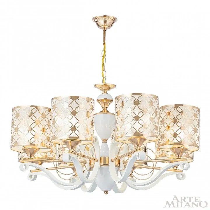 Подвесная люстра Arte Milano Florentia-3097 303097/8 Wh/Gd