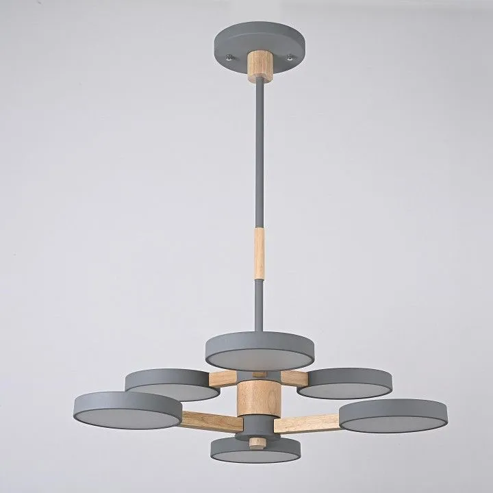 Люстра на штанге Imperiumloft TURNA Gray TURNA-DBL01
