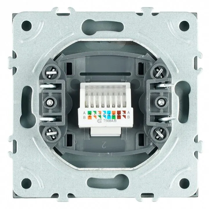 Розетка Ethernet RJ-45 без рамки Stekker Эмили 49925