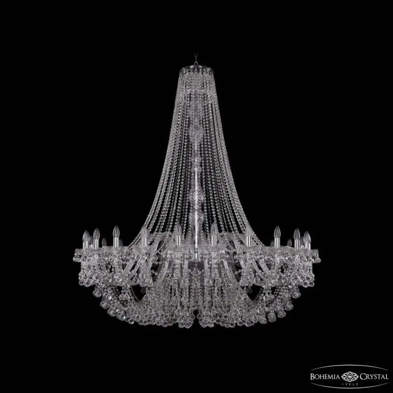 Подвесная люстра Bohemia Ivele Crystal 1409 1409/24/530/h-160 Ni