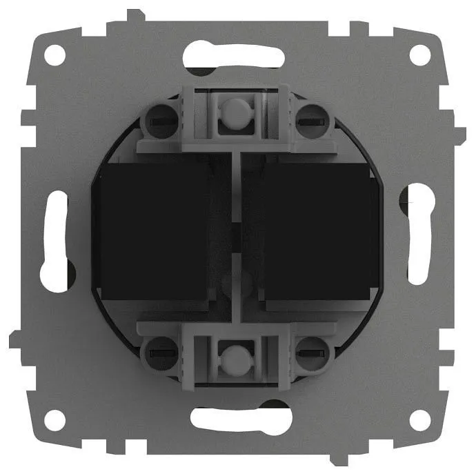 Розетка двойная Ethernet RJ-45 без рамки Elbi Eleсtriс Zena Vega 609-011100-248