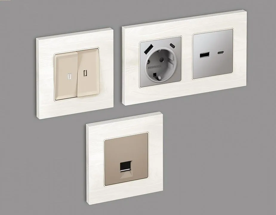 Рамка на 3 поста Ambrella Volt ALFA AF930103