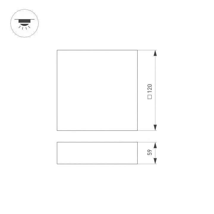 Накладной светильник Arlight QUADRO 034777
