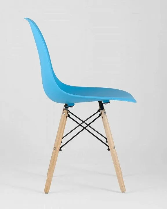 Набор из 4 стульев Stool Group Eames Y801 aqua X4, УТ000003476 Набор из 4 стульев Stool Group Eames Y801 aqua X4, УТ000003476