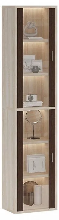 Шкаф-витрина Merdes Домино СУ(ш1в2)+2ФС КВ карамель/венге Шкаф-витрина Merdes Домино СУ(ш1в2)+2ФС КВ карамель/венге