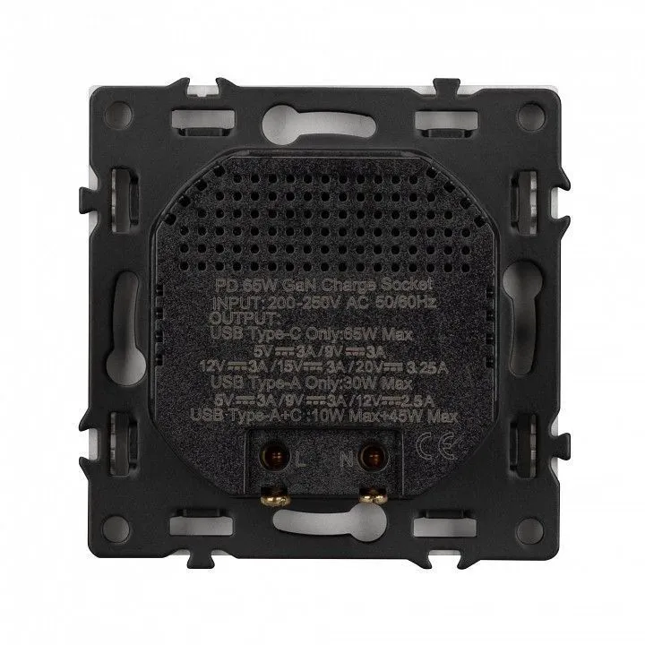 Розетка 2хUSB type A и C без рамки Arlight SCT-NOBE 059447