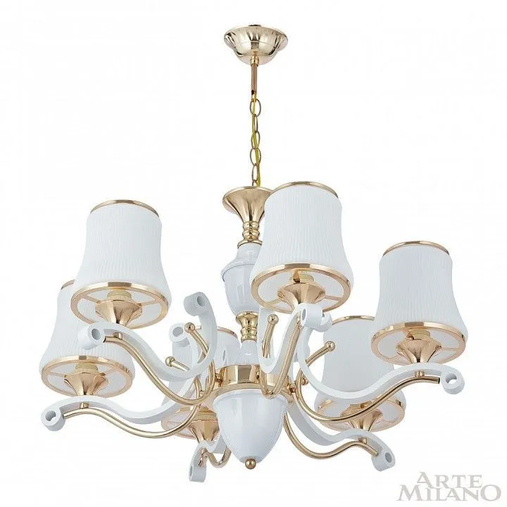 Подвесная люстра Arte Milano Florentia-3987 303987/6 Wh/Gd