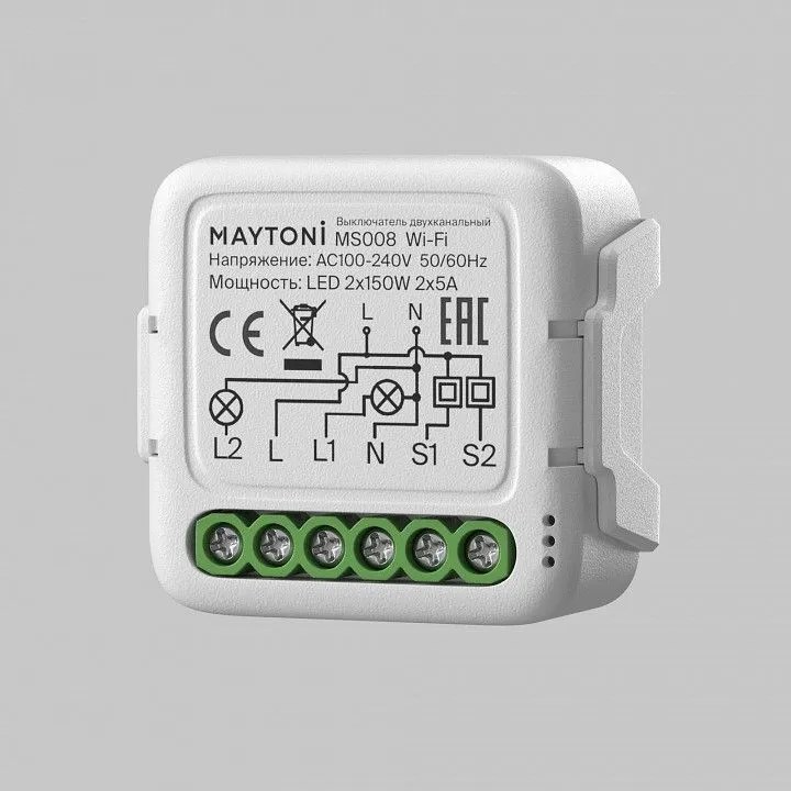 Контроллер-выключатель Wi-Fi для смартфонов и планшетов Maytoni Lighting control Выключатели MS008