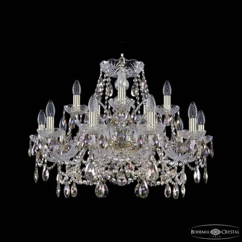Подвесная люстра Bohemia Ivele Crystal 1411 1411/10+5/240 G R801