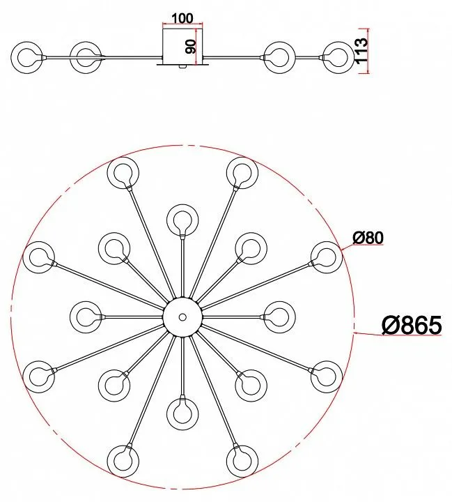 Потолочная люстра Freya Знаменитость FR5242CL-16BS1