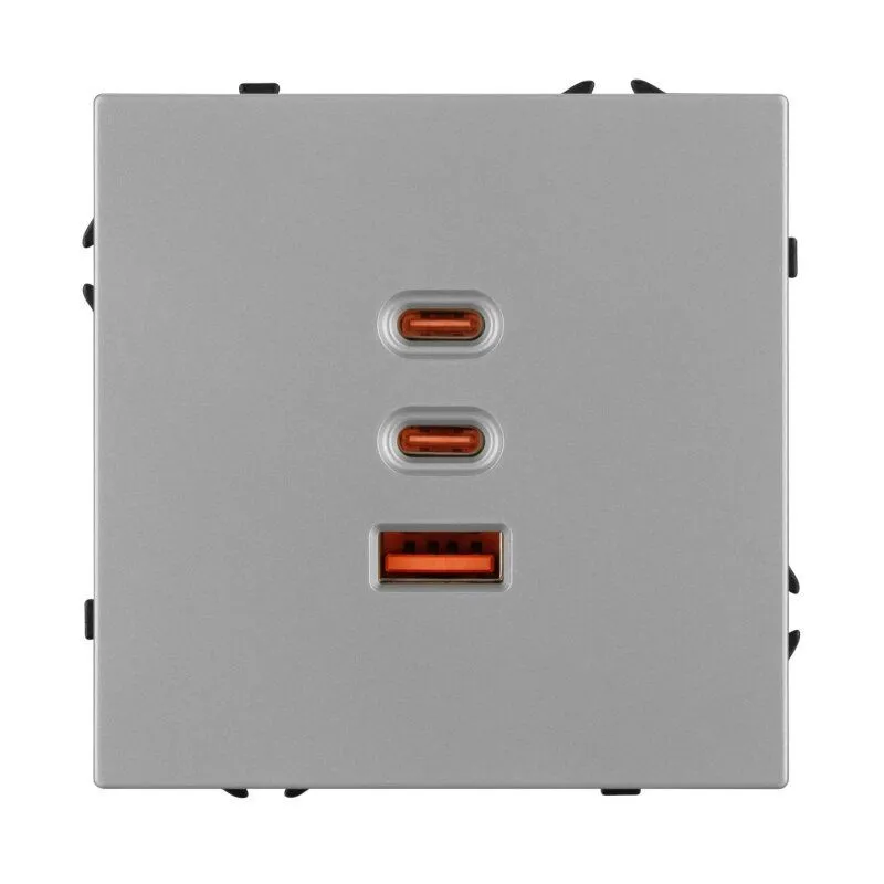 Механизм розетки 2хUSB type A и C Arlight NOBE 061838