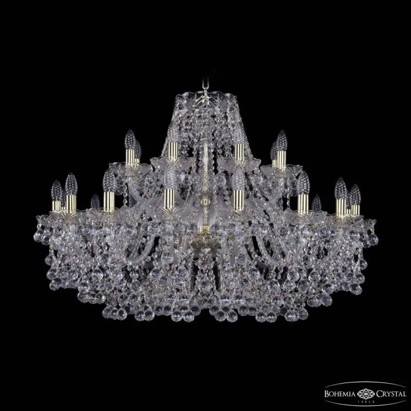 Подвесная люстра Bohemia Ivele Crystal 1409 1409/16+8/360 G