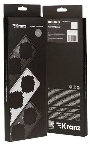 Рамка на 3 поста Kranz ROUND KR-78-0753-2