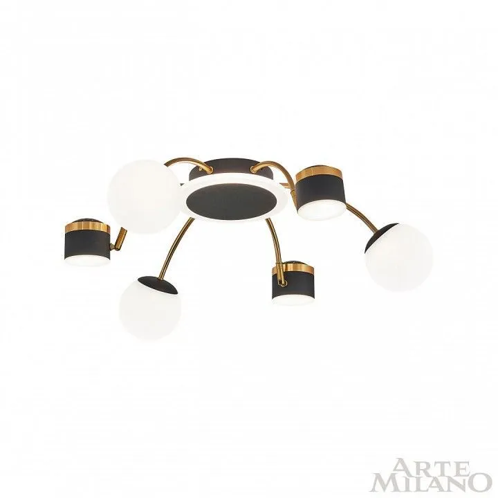 Потолочная люстра Arte Milano Ferrara-71040 272040/6 BK/GD