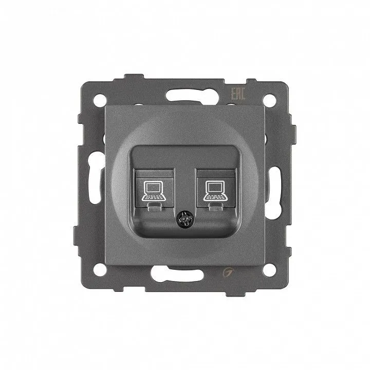 Розетка двойная RJ-12 и Ethernet RJ-45, без рамки Arlight SCT 049851